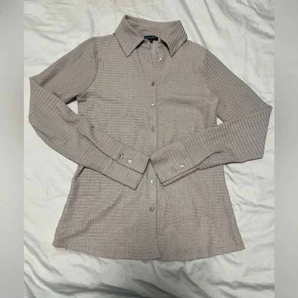 Dynamite Button-Front Shirt - Picture 2 of 12